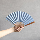 [Hand Fan] HAKUSAI Blue 6.5 SUN | Kyoto Folding Fans | Yasuto Yonehara