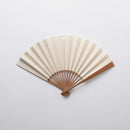[Hand Fan] HAKUSAI Beige 6.5SUN(7.7inch) | Kyoto Folding Fans | Yasuto Yonehara