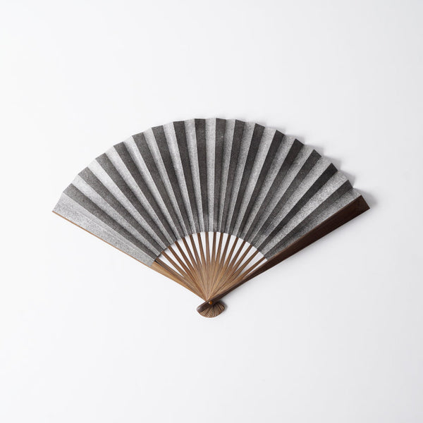 [Hand Fan] IBUSHI #0 Gray 7SUN(8.3inch) | Kyoto Folding Fans | Yasuto Yonehara