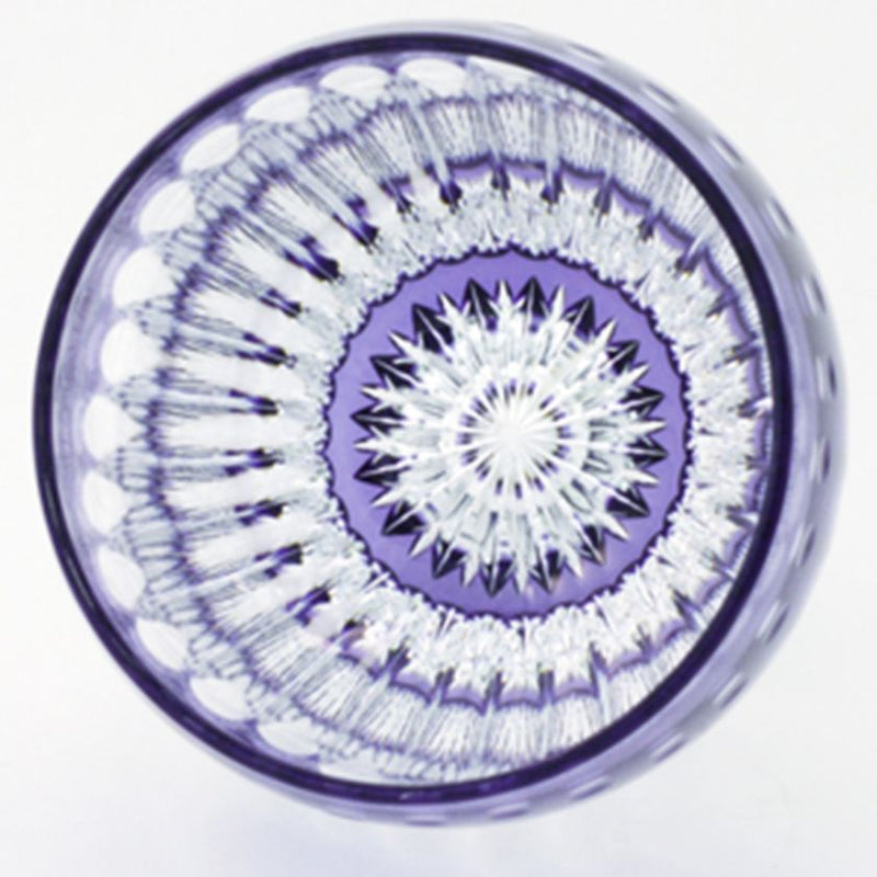 [ROCKS GLASS]  WHISKEY GLASS CHRYSANTHEMUM BY SATOSHI NABETANI MASTER OF TRADITIONAL CRAFTS | EDO KIRIKO | KAGAMI CRYSTAL