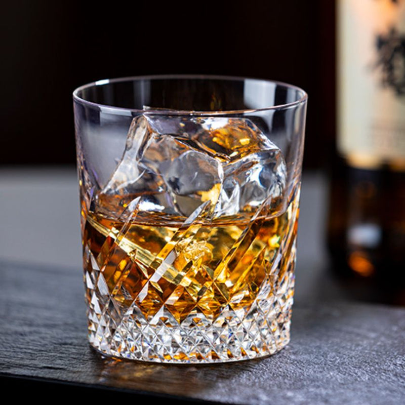 [ROCKS GLASS] A PAIR OF WHISKEY GLASSES | CRYSTAL GLASS | KAGAMI CRYSTAL