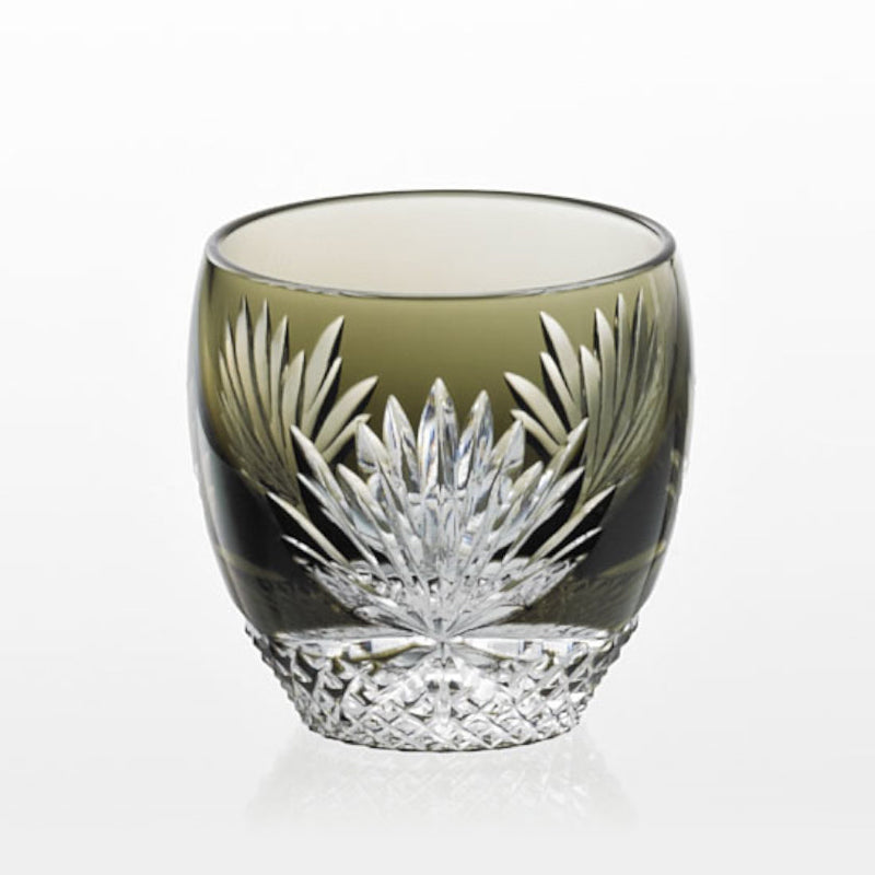 [SAKE CUP] NIGHT-BLOOMING CEREUS | EDO KIRIKO | KAGAMI CRYSTAL