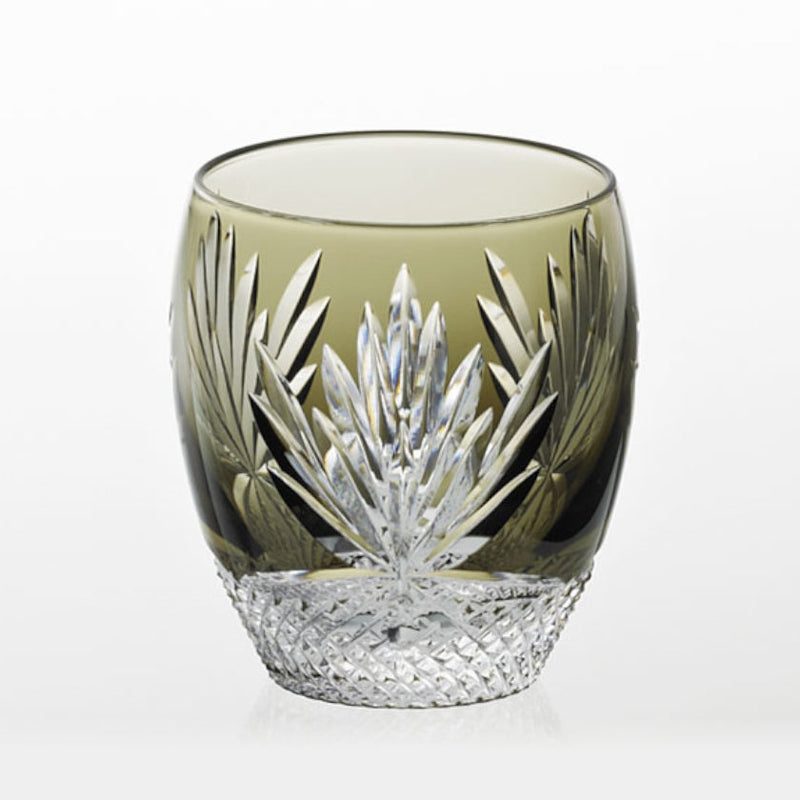 [ROCKS GLASS] PAIR OF WINE GLASSES NIGHT-BLOOMING CEREUS | EDO KIRIKO | KAGAMI CRYSTAL