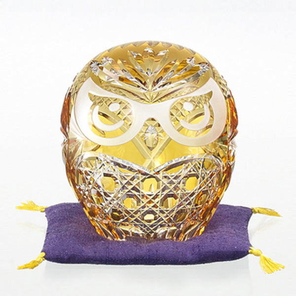 [FIGURINE] LUCKY OWL | EDO KIRIKO | KAGAMI CRYSTAL