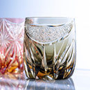 [ROCK GLASS] WHISKEY GLASS TORA-NO-MAI BY TATSUYA NEMOTO MASTER OF TRADITIONAL CRAFTS | EDO KIRIKO | KAGAMI CRYSTAL