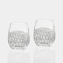 [ROCKS GLASS] PAIR OF WHISKEY GLASSES 'BARLEY FIELD' | CRYSTAL GLASS | KAGAMI CRYSTAL