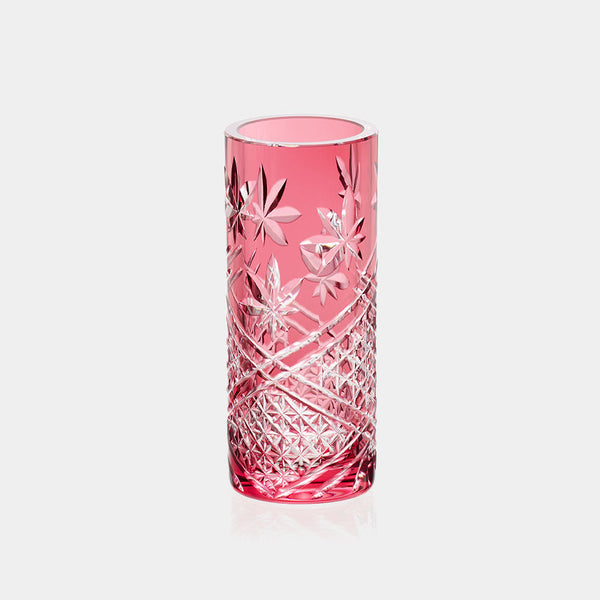[VASE] AUTUMN LEAVES | EDO KIRIKO | KAGAMI CRYSTAL