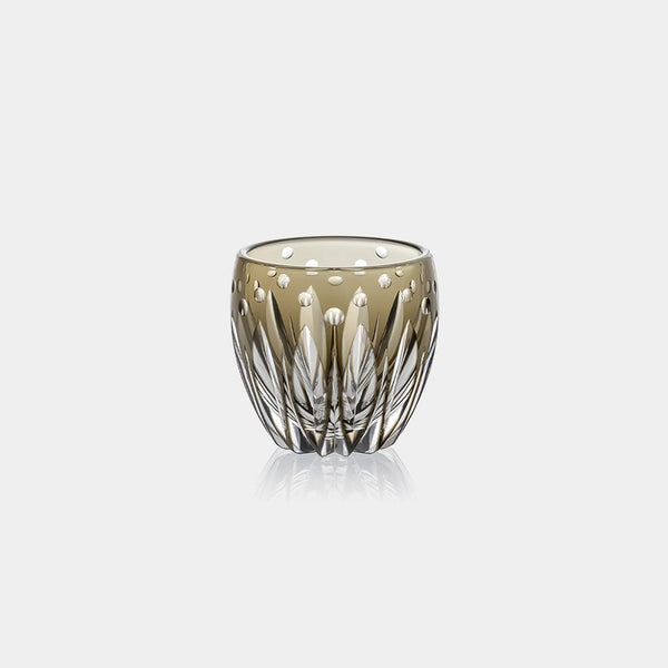 [SAKE CUP] LOTUS FLOWER BY SATOSHI NABETANI MASTER OF TRADITIONAL CRAFTS | EDO KIRIKO | KAGAMI CRYSTAL