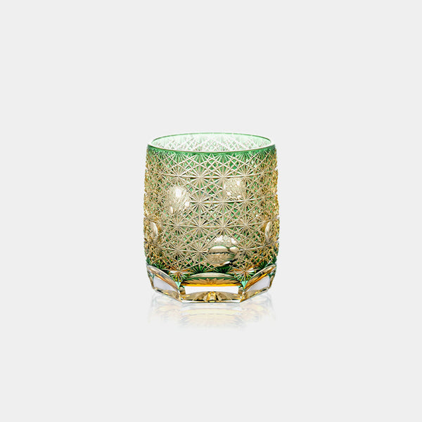 [ROCKS GLASS] MARIMO BY JUNICHI NABETANI, MASTER OF TRADITIONAL CRAFTS | EDO KIRIKO | KAGAMI CRYSTAL