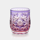 [ROCKS GLASS] HANA TEMARI BY HIDEAKI SHINOZAKI, MASTER OF TRADITIONAL CRAFTS | EDO KIRIKO | KAGAMI CRYSTAL