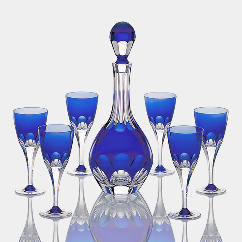 Vintage Colored | Light Blue Goblets - Casa de Perrin Vintage Colored | Light Blue Goblets - Casa de Perrin