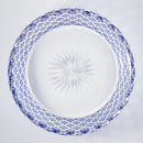 [LARGE BOWL] LAYERED BAMBOO FENCE (BLUE) | EDO KIRIKO | KAGAMI CRYSTAL