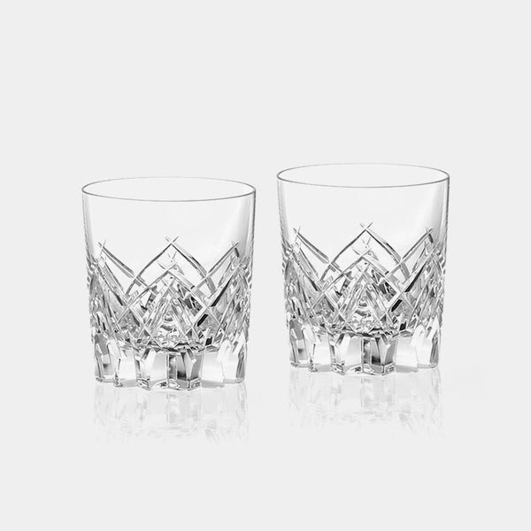 [ROCKS GLASS] PAIR OF WHISKEY GLASSES | CRYSTAL GLASS | KAGAMI CRYSTAL