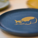 SMALL DISH UNSOUDO WOODBLOCK PRINT ANIMAL SERIES – KYOTO LACQUERWARE