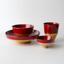DISH SET KOROMO 4-PIECE SET (PLATE, BOWL, SAKE CUP, CUP) – KYOTO LACQUERWARE