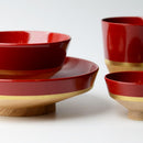 DISH SET KOROMO 4-PIECE SET (PLATE, BOWL, SAKE CUP, CUP) – KYOTO LACQUERWARE