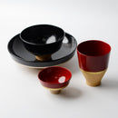DISH SET KOROMO 4-PIECE SET (PLATE, BOWL, SAKE CUP, CUP) – KYOTO LACQUERWARE