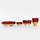 DISH SET KOROMO 4-PIECE SET (PLATE, BOWL, SAKE CUP, CUP) – KYOTO LACQUERWARE