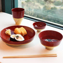 DISH SET KOROMO 4-PIECE SET (PLATE, BOWL, SAKE CUP, CUP) – KYOTO LACQUERWARE
