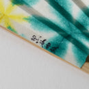 [Hand Fan] SEKKA SHIBORI (flower pattern like snowflakes) Green for Women |Kurotani Washi Paper | Kurotani Washi Cooperative Group