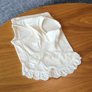 [Pet innerwear, Vest,  T-Shirt] Pet Shirts Vest with Ruffled Hem, Off-White,  S-L  Ultimate Pima® (B) | Organic Cotten Products  | AVVERA