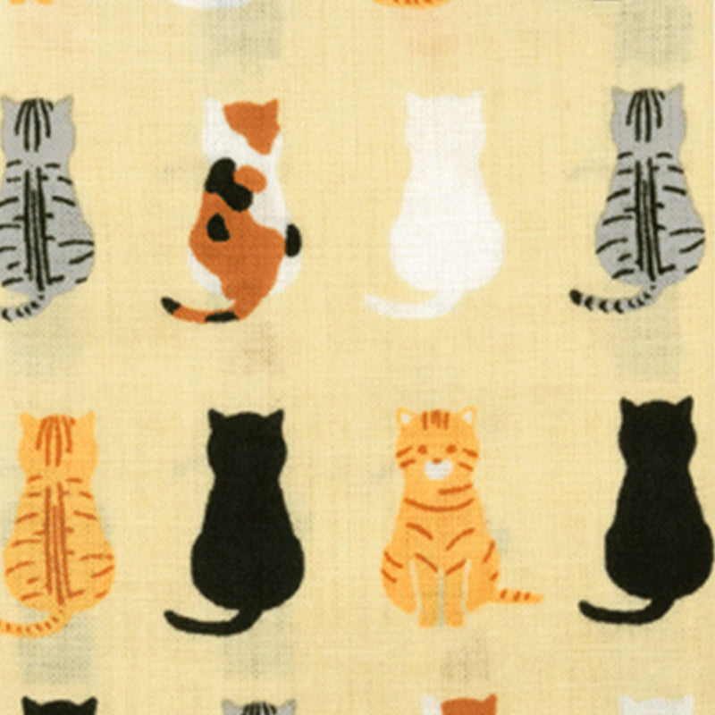 [Towels] Tenugui | SIT DOWN CAT | Yokohama Dyeing | HAMAMONYO