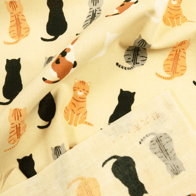 [Towels] Tenugui | SIT DOWN CAT | Yokohama Dyeing | HAMAMONYO