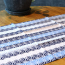 [Towels] Tenugui | HEMP LEAF STRIPES | Yokohama Dyeing | HAMAMONYO