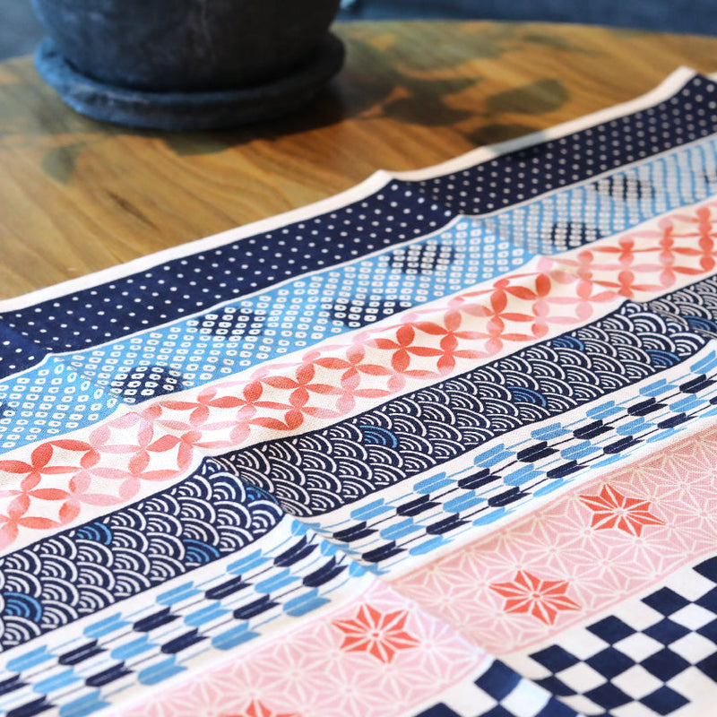 [Towels] Tenugui｜Auspicious Pattern STRIPE | Yokohama Dyeing | HAMAMONYO