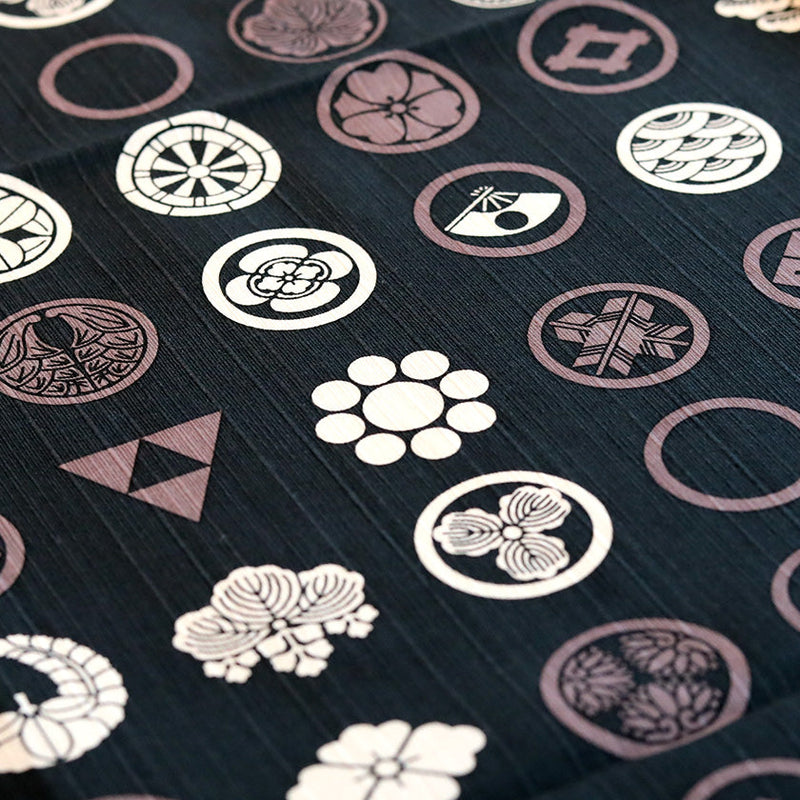 [Furoshiki/Square Cloth] VARIOUS Patterns (BLACK) | Yokohama Dyeing | HAMAMONYO