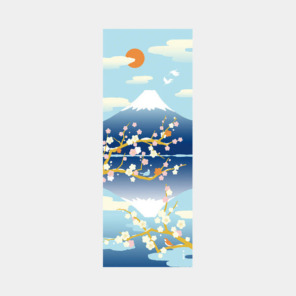 [Towels] Tenugui | UPSIDE-DOWN MT.Fuji | Yokohama Dyeing | HAMAMONYO