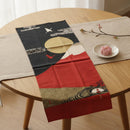 [Towels] Tenugui | JAPAN with Red Mt. Fuji | Yokohama Dyeing | HAMAMONYO｜使用イメージ（演出・テーブルコーディネート）※手作りのため色・風合いは一点ごとに異なります