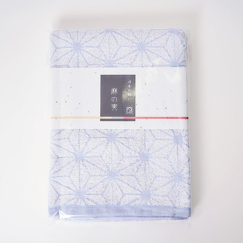 [Towels] "Japanese Motif" HEMP SEED DESIGN Bath Towel (23" x 47") | Senshu Towel | FUKUROYA TOWEL