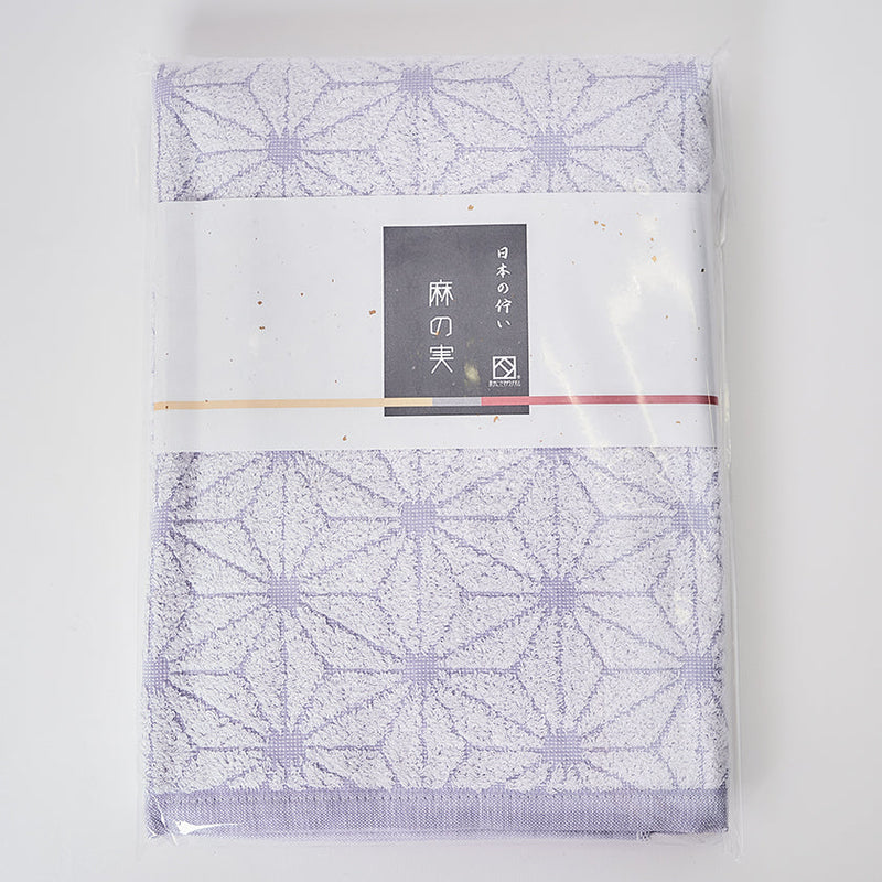 [Towels] "Japanese Motif" HEMP SEED DESIGN Bath Towel (23" x 47") | Senshu Towel | FUKUROYA TOWEL