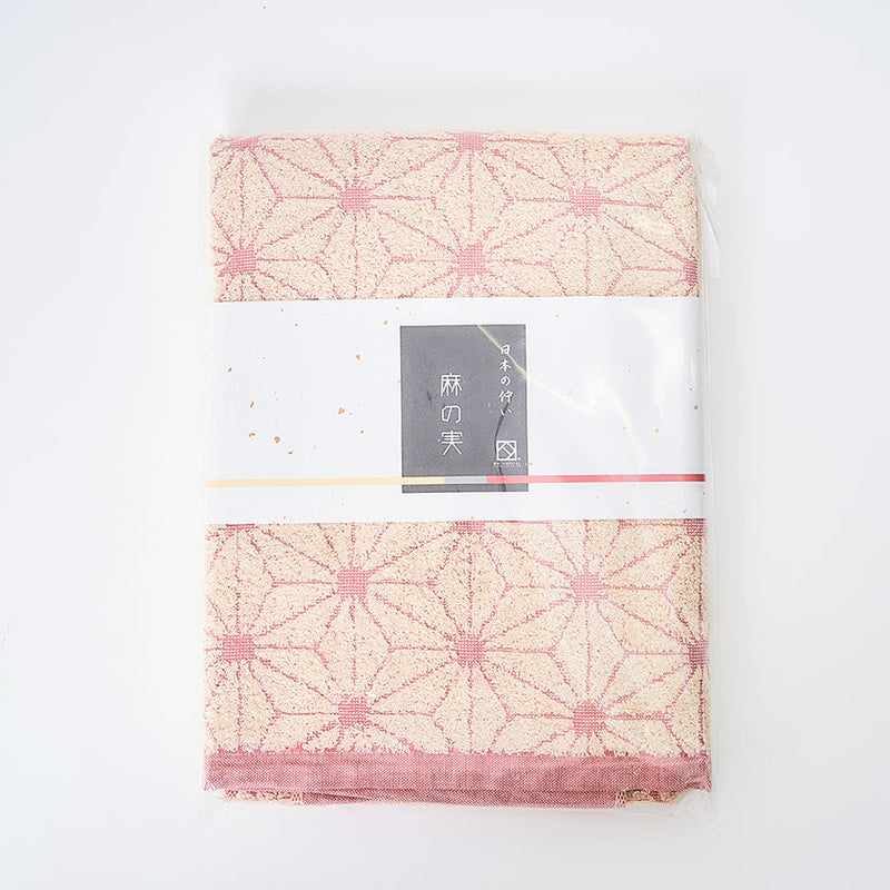 [Towels] "Japanese Motif" HEMP SEED DESIGN Bath Towel (23" x 47") | Senshu Towel | FUKUROYA TOWEL