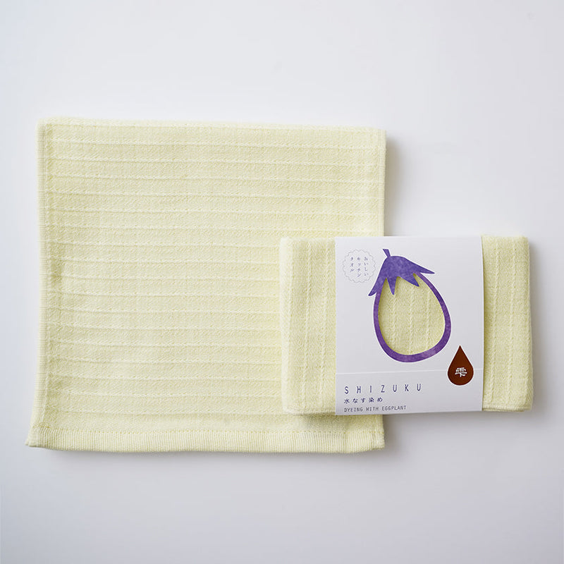 [Towels] "SHIZUKU" Botanical Dyed Gauze Kitchen Towel (9"x 35") | Senshu Towel | FUKUROYA TOWEL