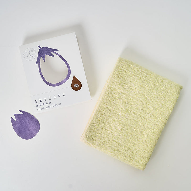 [Towels] "SHIZUKU" Botanical Dyed Gauze Kitchen Towel (9"x 35") | Senshu Towel | FUKUROYA TOWEL