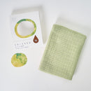 [Towels] "SHIZUKU" Botanical Dyed Gauze Kitchen Towel (9"x 35") | Senshu Towel | FUKUROYA TOWEL