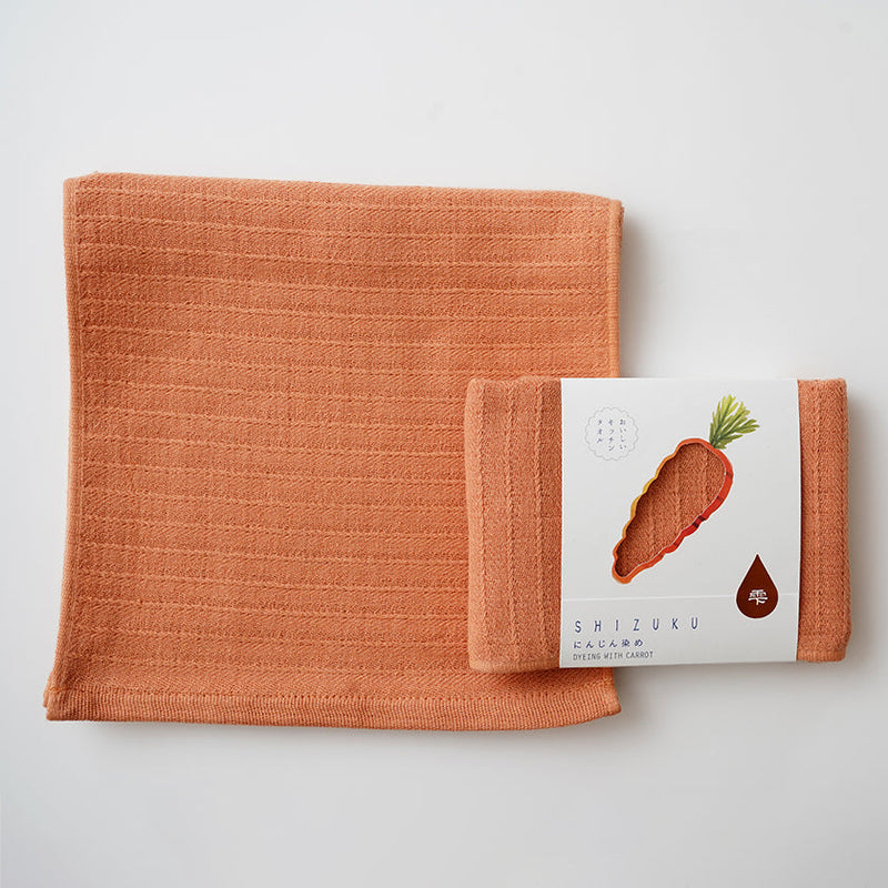 [Towels] "SHIZUKU" Botanical Dyed Gauze Kitchen Towel (9"x 35") | Senshu Towel | FUKUROYA TOWEL