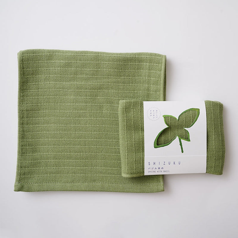 [Towels] "SHIZUKU" Botanical Dyed Gauze Kitchen Towel (9"x 35") | Senshu Towel | FUKUROYA TOWEL