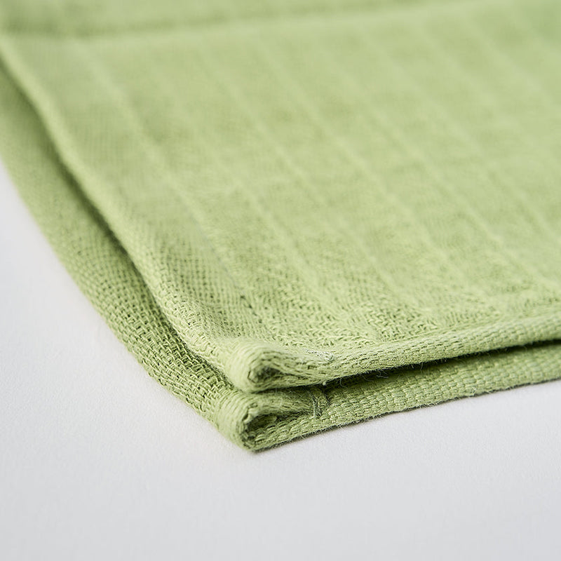 [Towels] "SHIZUKU" Botanical Dyed Gauze Kitchen Towel (9"x 35") | Senshu Towel | FUKUROYA TOWEL