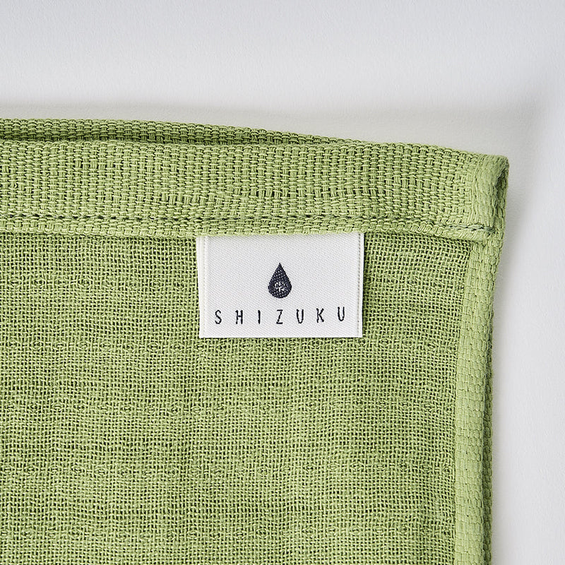 [Towels] "SHIZUKU" Botanical Dyed Gauze Kitchen Towel (9"x 35") | Senshu Towel | FUKUROYA TOWEL