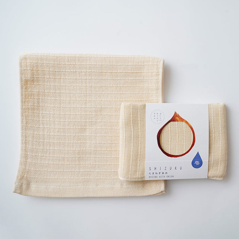 [Towels] "SHIZUKU" Botanical Dyed Gauze Kitchen Towel (9"x 35") | Senshu Towel | FUKUROYA TOWEL