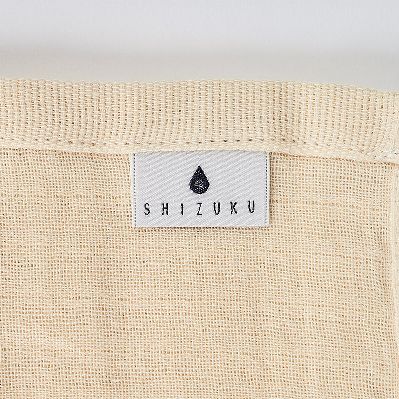 [Towels] "SHIZUKU" Botanical Dyed Gauze Kitchen Towel (9"x 35") | Senshu Towel | FUKUROYA TOWEL