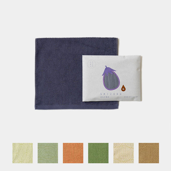 [Towels] "SHIZUKU" Botanical Dyed Gauze Handy Towel (13"x33") | Senshu Towel | FUKUROYA TOWEL