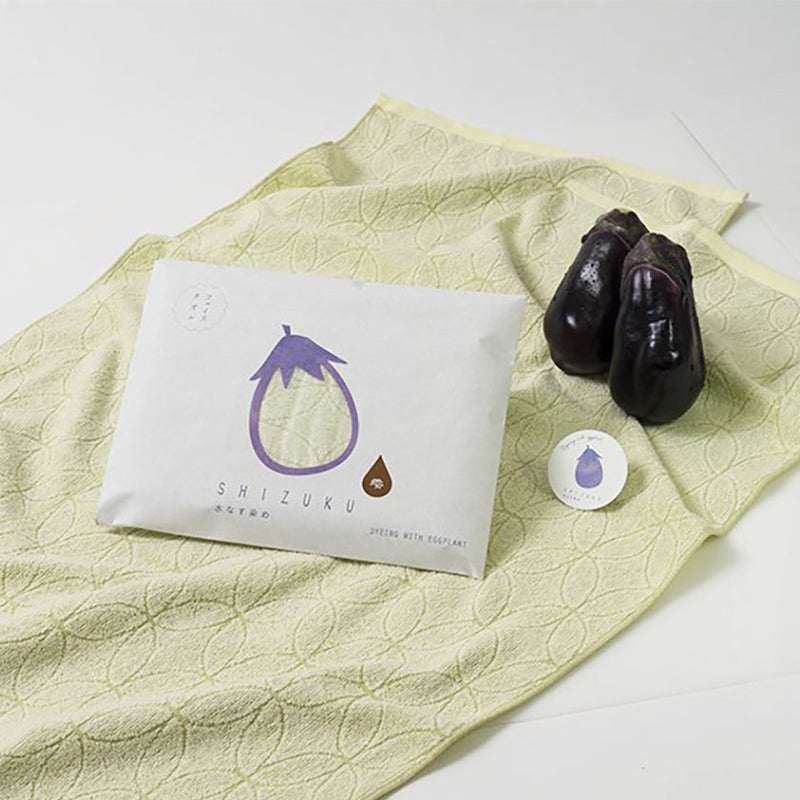 [Towels] "SHIZUKU" Botanical Dyed Gauze Handy Towel (13"x33") | Senshu Towel | FUKUROYA TOWEL