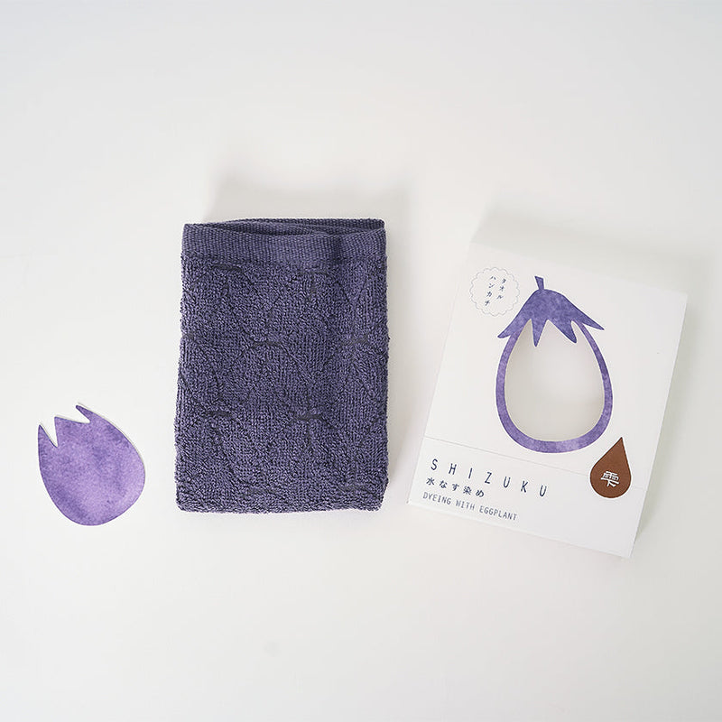 [Towels] "SHIZUKU" Botanical Dyed Towel Handkerchief | Senshu Towel | FUKUROYA TOWEL