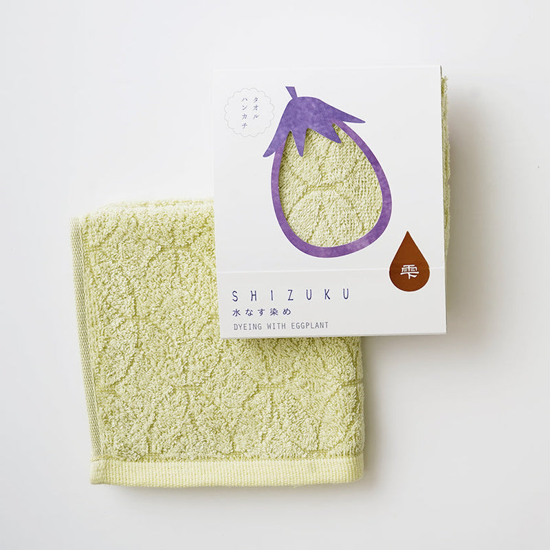 [Towels] "SHIZUKU" Botanical Dyed Towel Handkerchief | Senshu Towel | FUKUROYA TOWEL