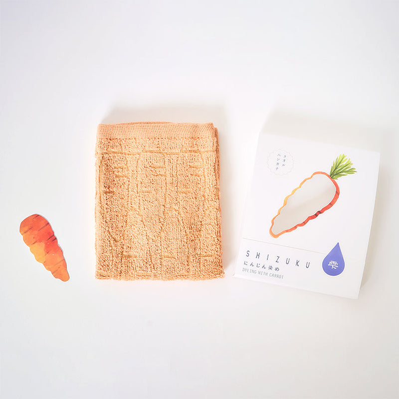 [Towels] "SHIZUKU" Botanical Dyed Towel Handkerchief | Senshu Towel | FUKUROYA TOWEL