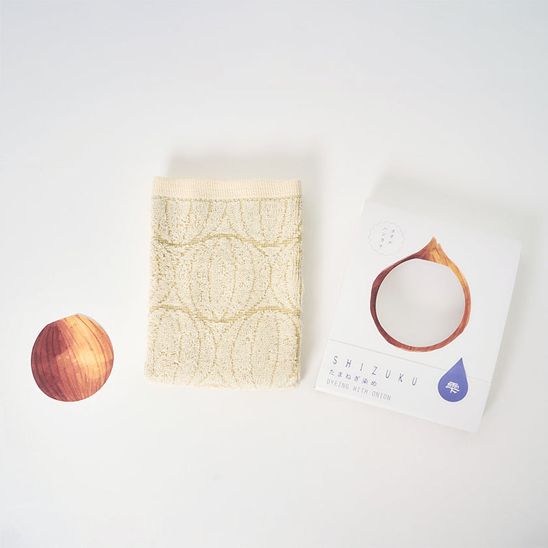 [Towels] "SHIZUKU" Botanical Dyed Towel Handkerchief | Senshu Towel | FUKUROYA TOWEL